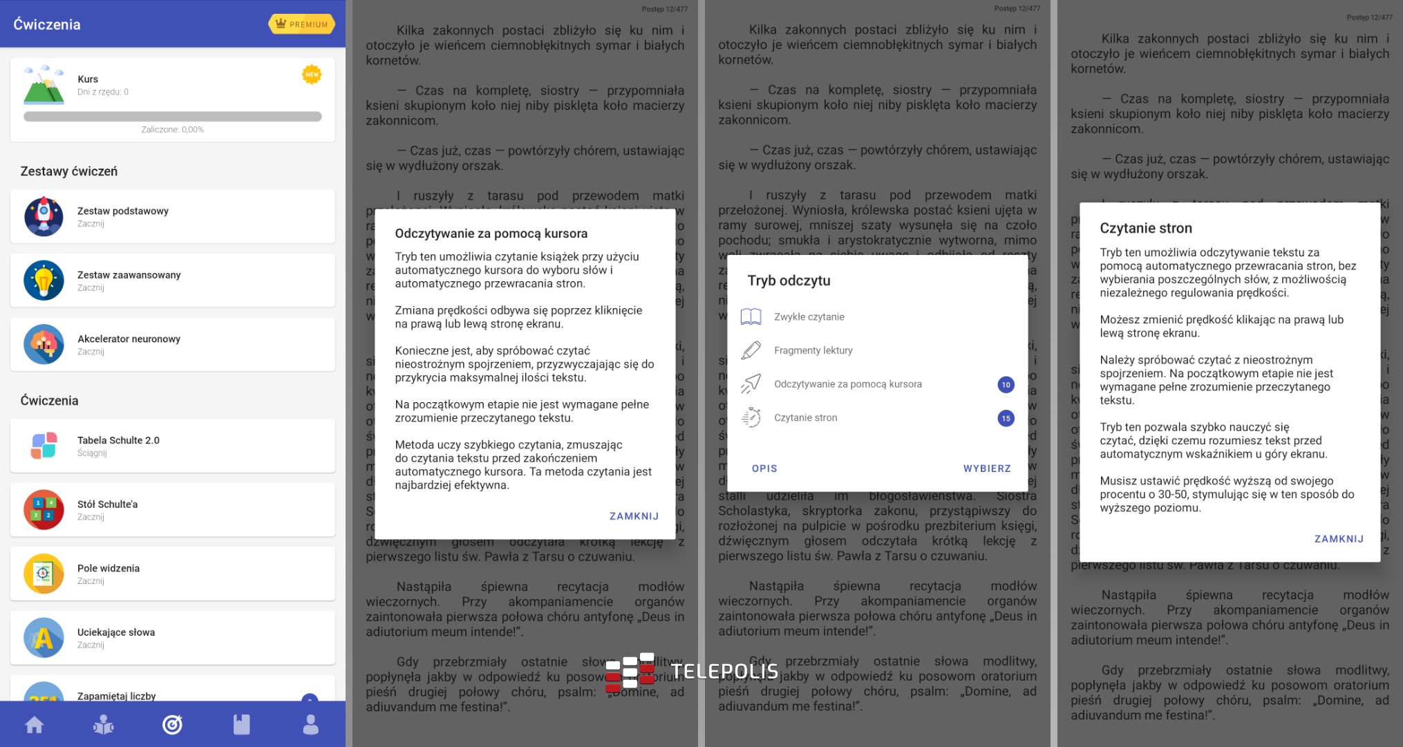 szybkie czytanie – aplikacja dla Androida