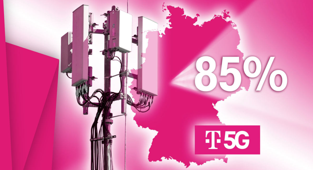 Deutsche Telekom ma już 55 tysięcy anten 5G i zasięg dla 85% populacji