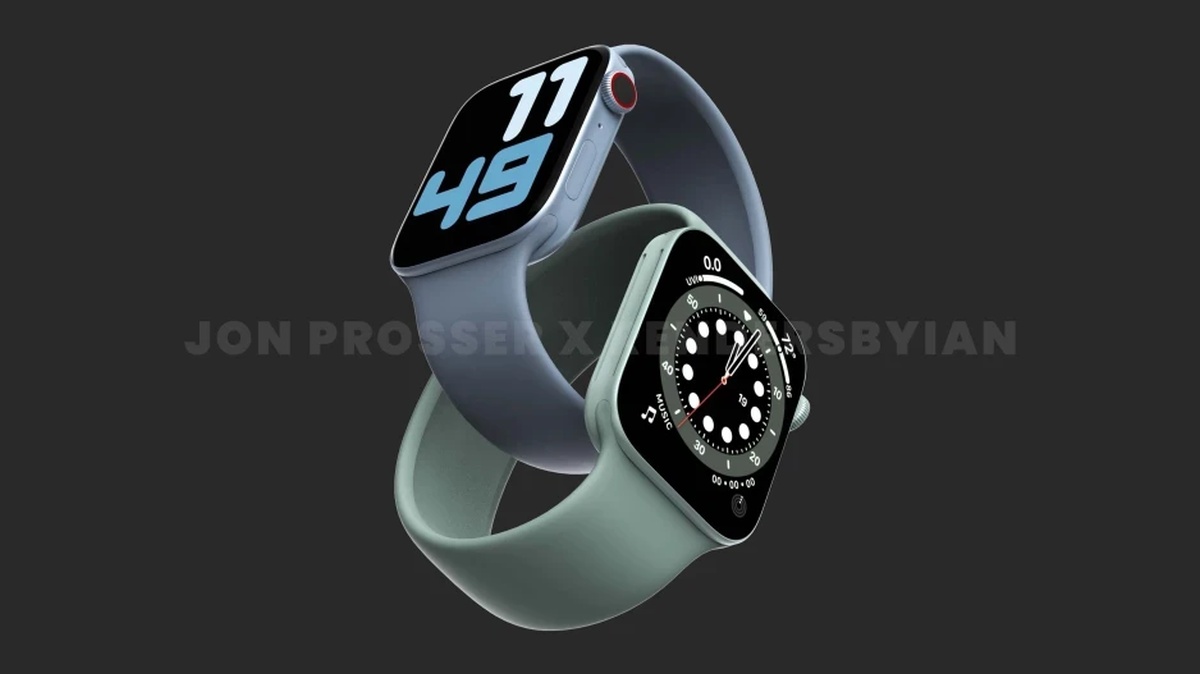 Apple Watch Series 7 rendery