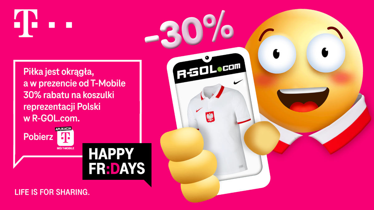 T-Mobile: w Happy Fridays 30% zniżki dla kibiców