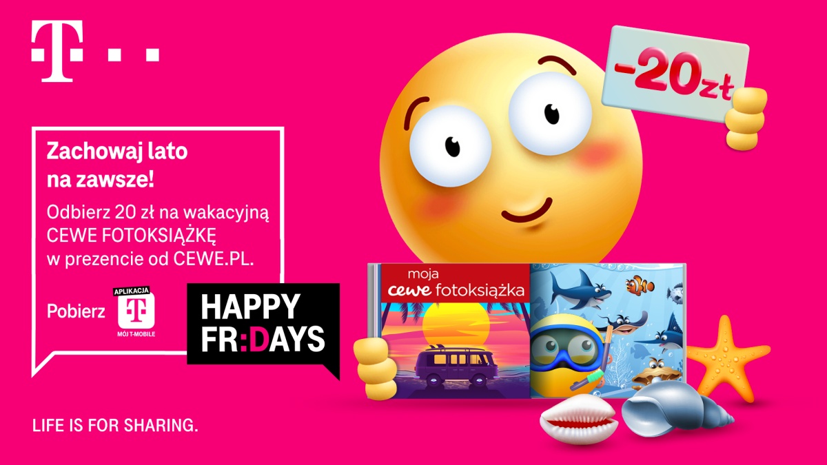 T-Mobile Happy Fridays zniżka CEWE fotoksiążka