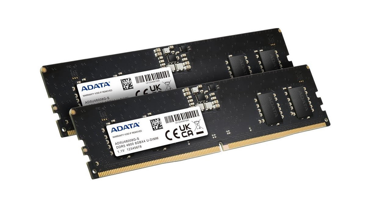 ADATA prezentuje szybkie pamięci DDR5-4800