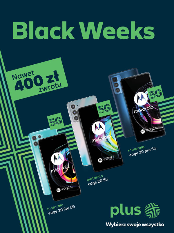 Black Weeks w Plusie: 400 zł gotówki dla Ciebie