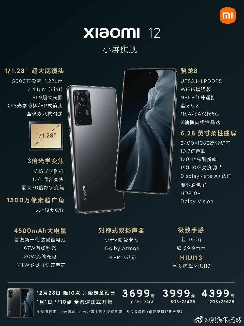 Xiaomi 12 plakat