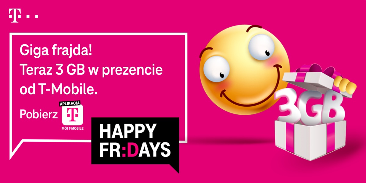 T-Mobile Happy Fridays 3 GB baner 