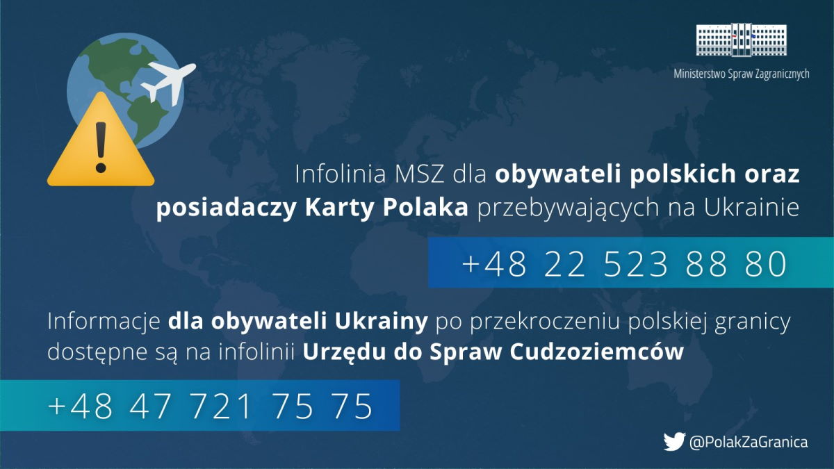 Infolinia dla Polaków i Ukraińców 