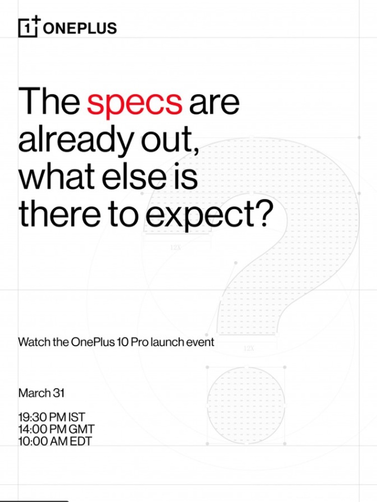 OnePlus 10 Pro premiera plakat