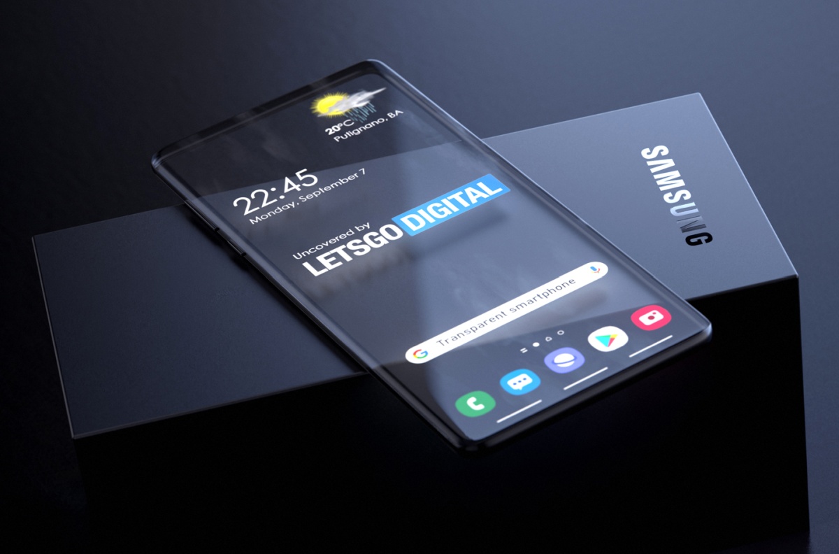 Samsung patent smartfon z przezroczystym ekranem