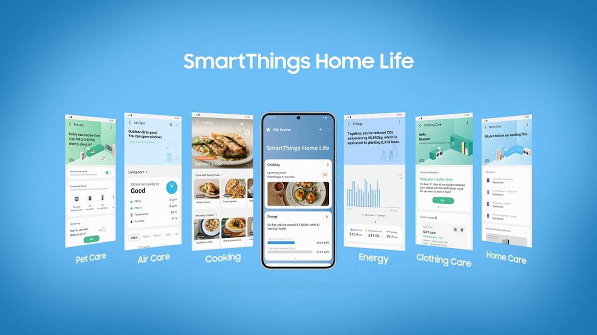 Samsung SmartThings Cooking screens