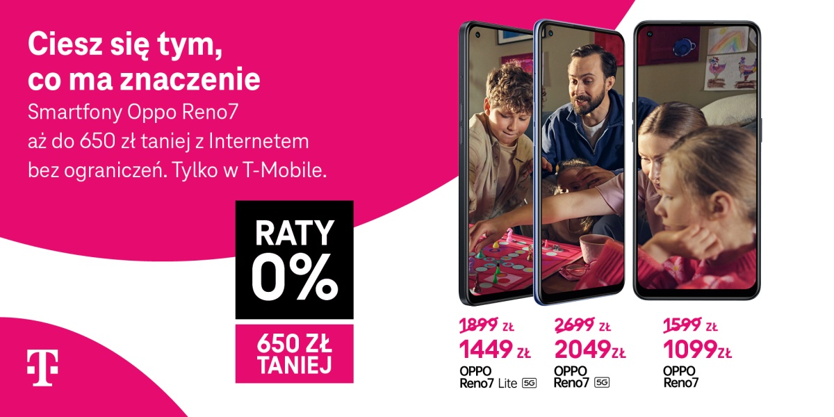 T-Mobile Oppo Reno7 baner