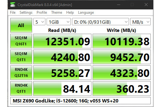 MSI zaoferuje dyski SSD o wydajności ponad 12 000 MB/s