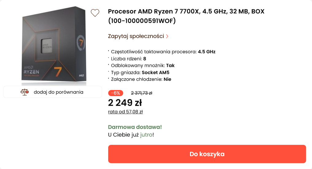 Gdzie kupić AMD Ryzen 7000? Sprawdzamy polskie ceny procesorów