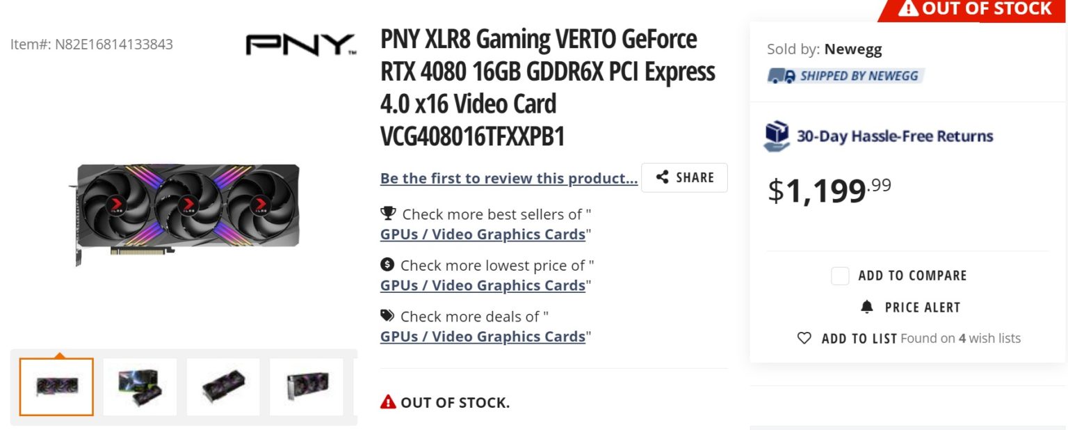 Znamy ceny kart NVIDIA GeForce RTX 4080. Będzie drogo