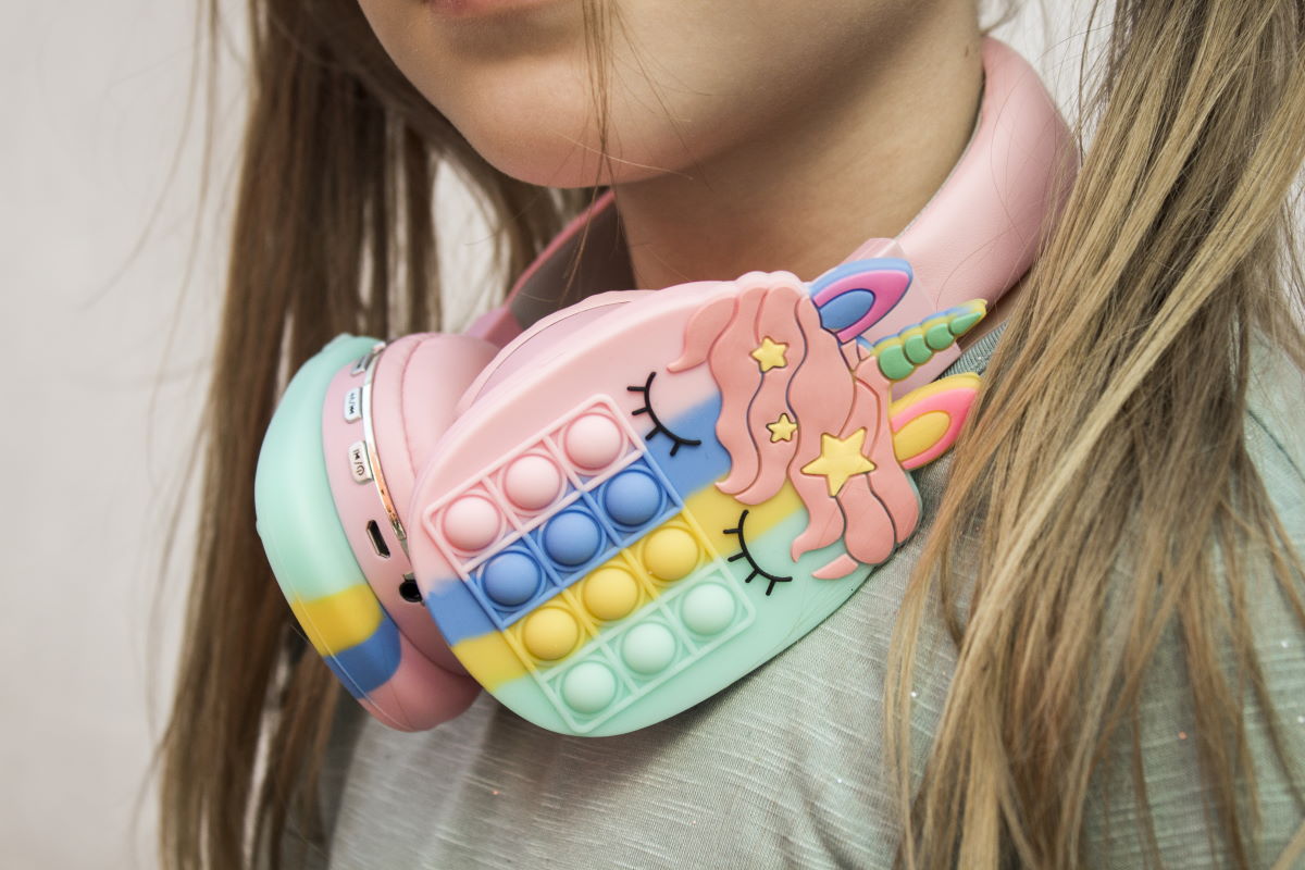 Biedronka słuchawki dla dzieci Setty POP IT