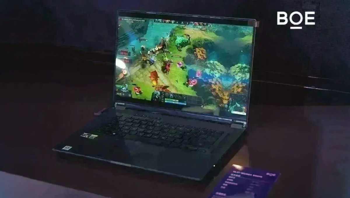BOE laptop z ekranem 600 Hz