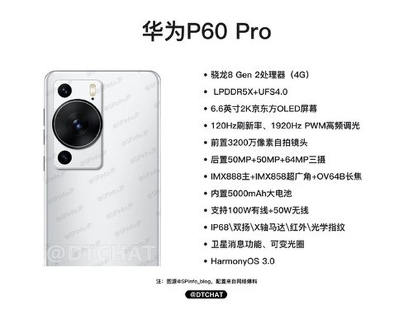 Huawei P60 Pro spec