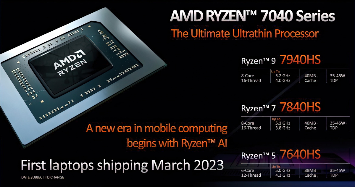 Mobilne procesory Ryzen 7000 to masakra. AMD odgrzewa kotlety