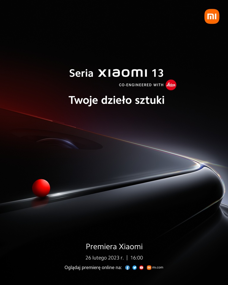 Xiaomi 13 seria premiera baner
