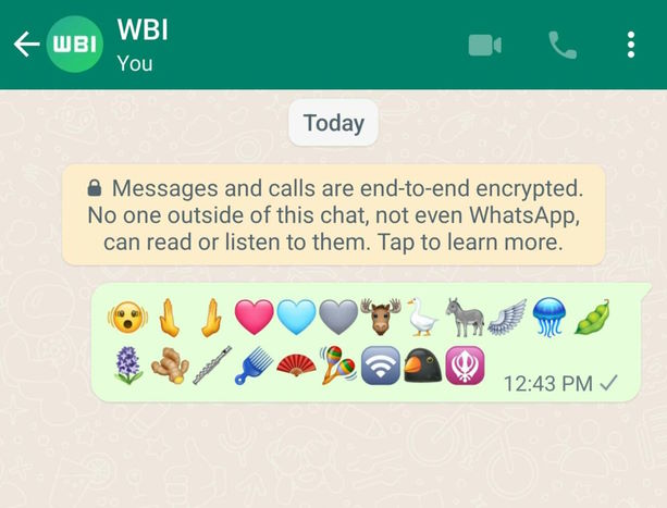 WhatsApp Unicode 15.0 nowe emotki