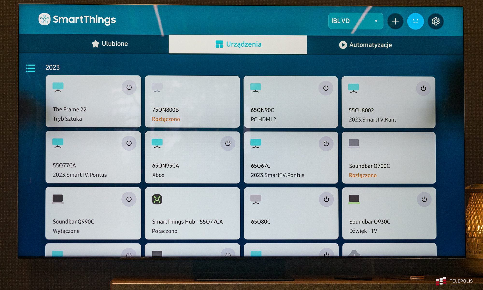 Samsung tv jako hub dla SmartThings