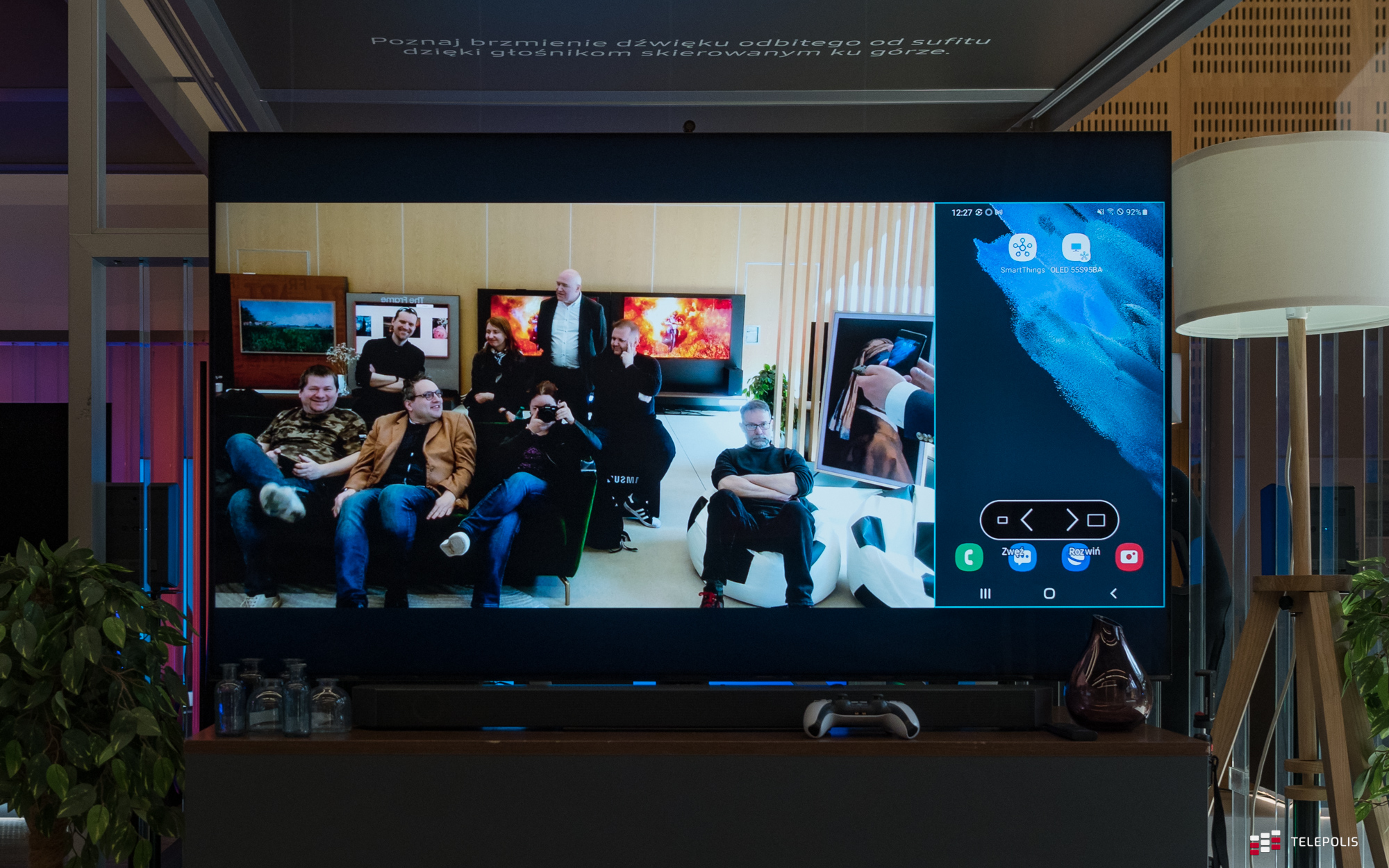 Samsung Smart TV z podzielonym ekranem