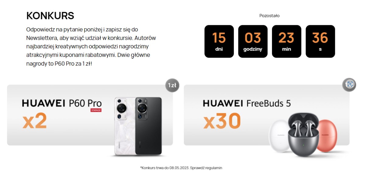 Huawei konkurs screen