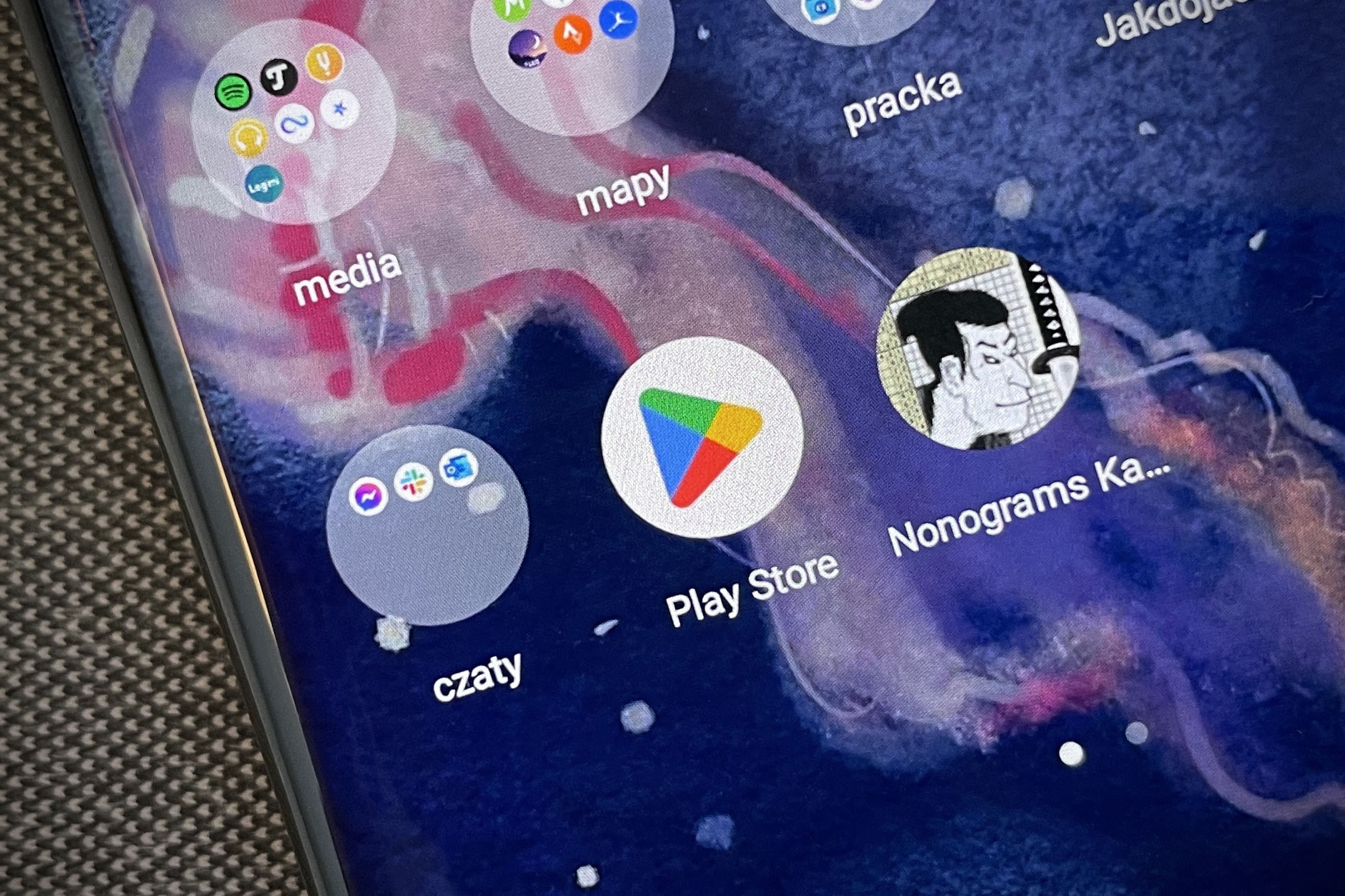 ikona Google Play na smartfonie