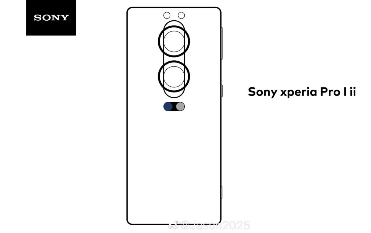 Sony Xperia Pro-I II tył rendery