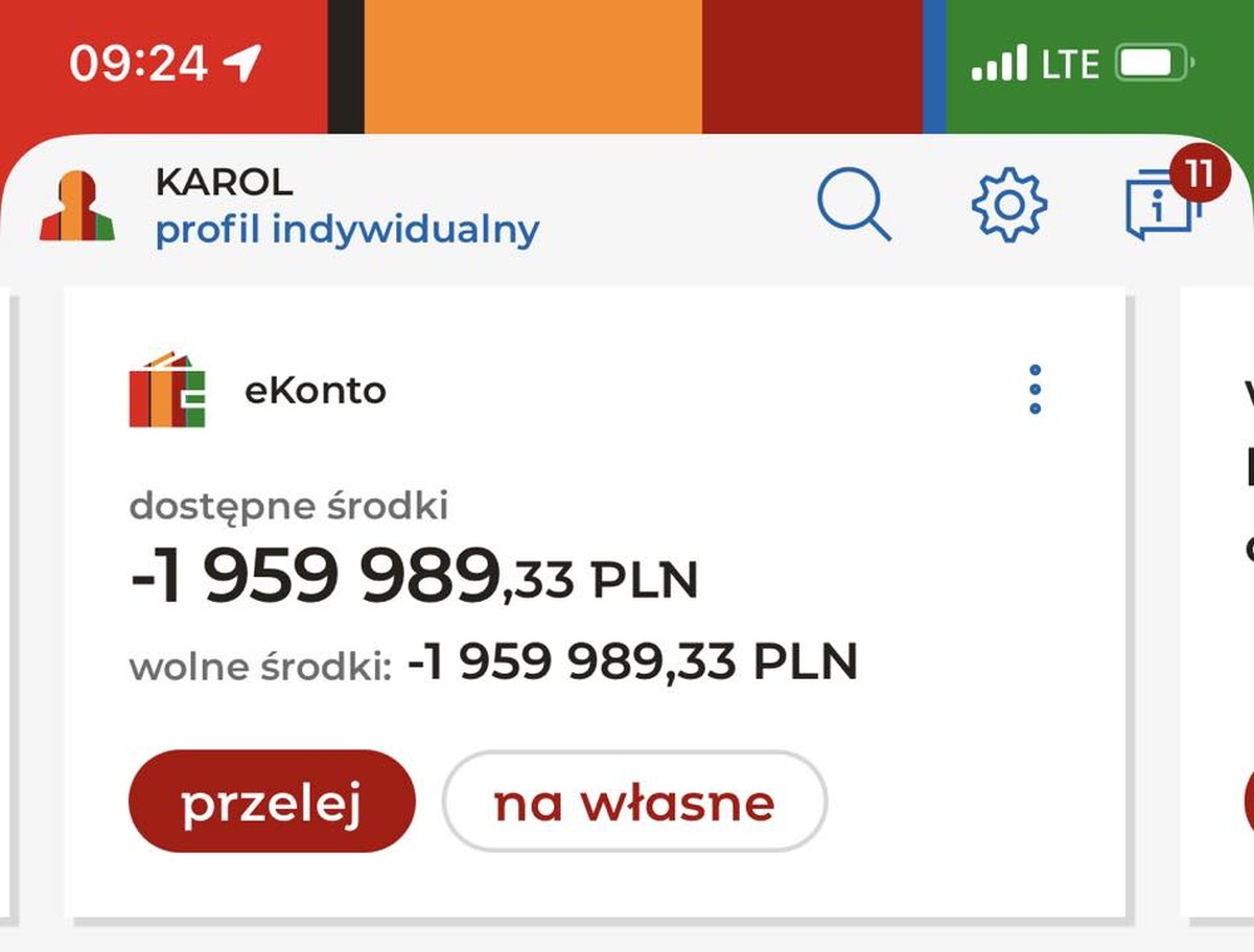 mBank 2 mln zł długu screen