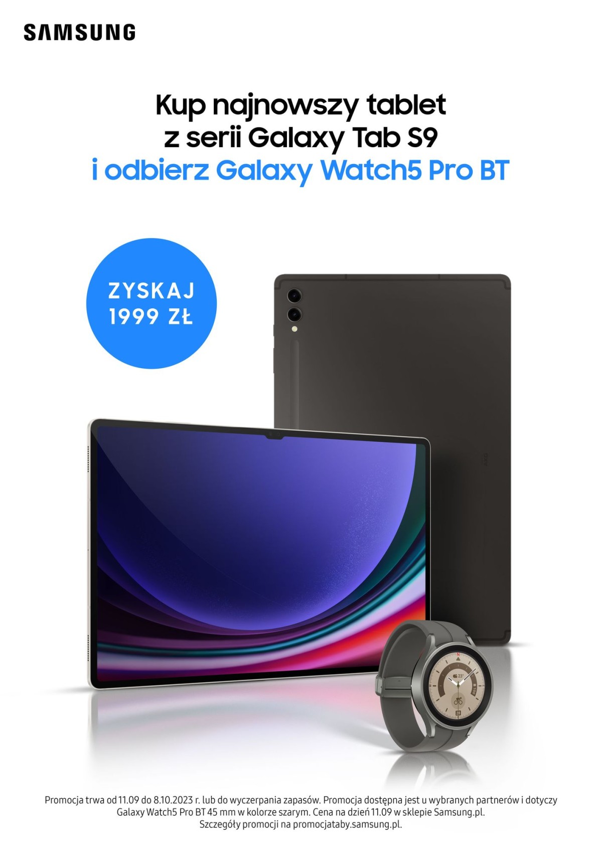 Samsung Galaxy Tab S9 promocja baner