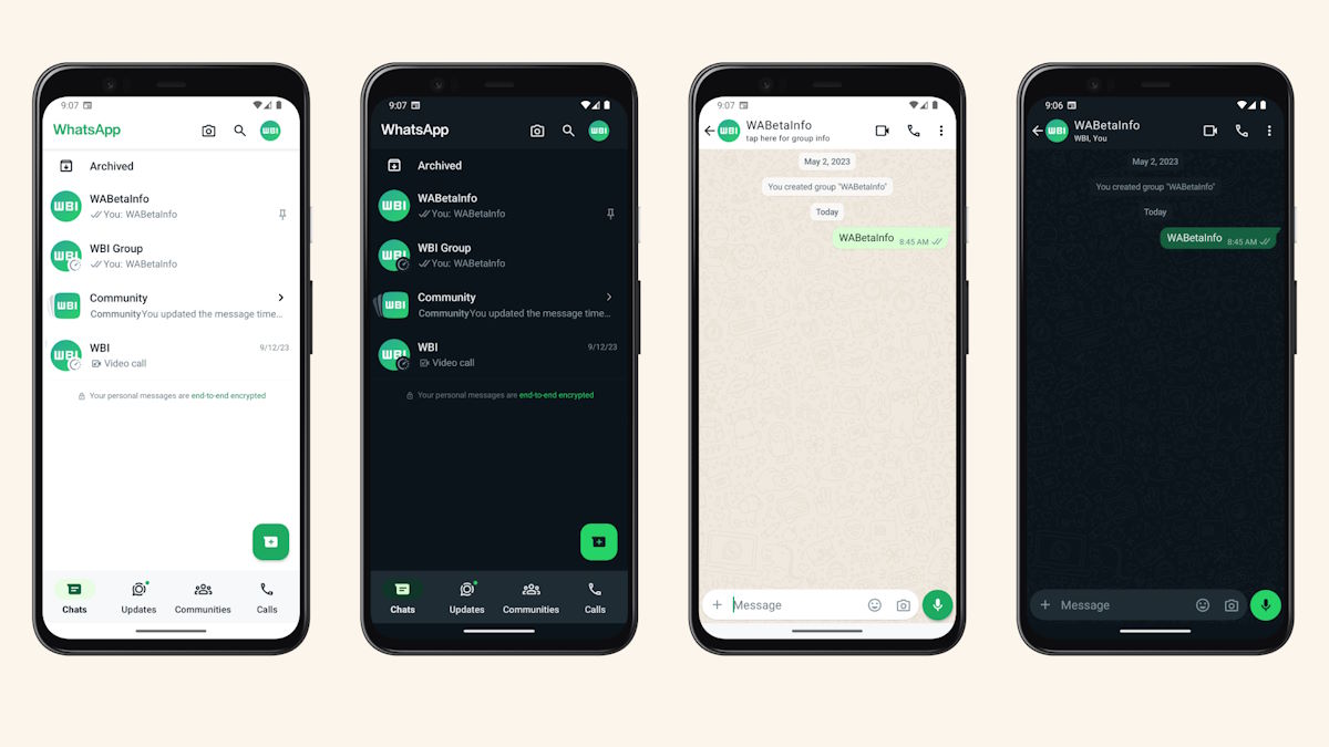 WhatsApp nowy interfejs