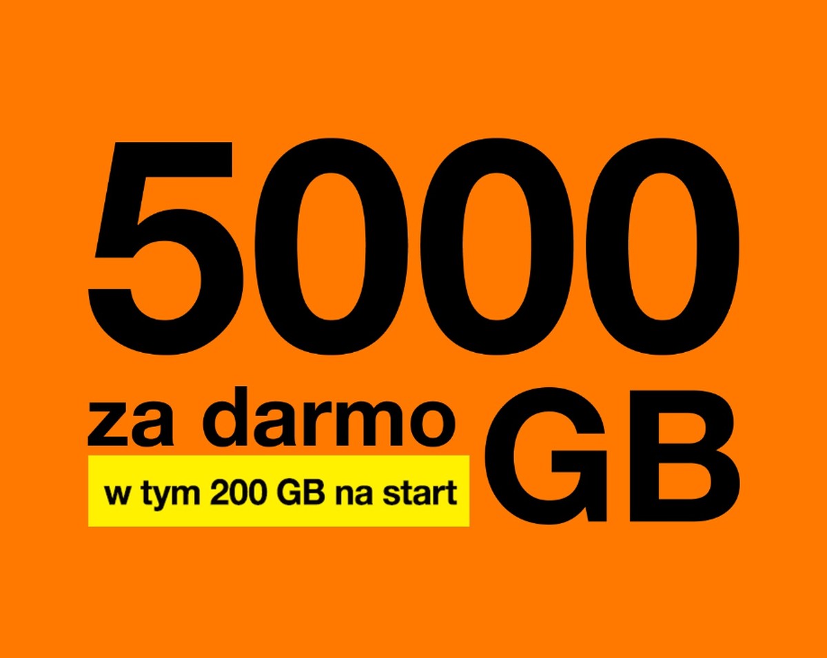 Orange na kartę 5000 GB baner