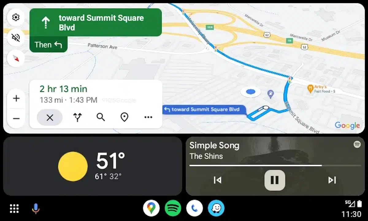 Mapy Google Android Auto nowy interfejs