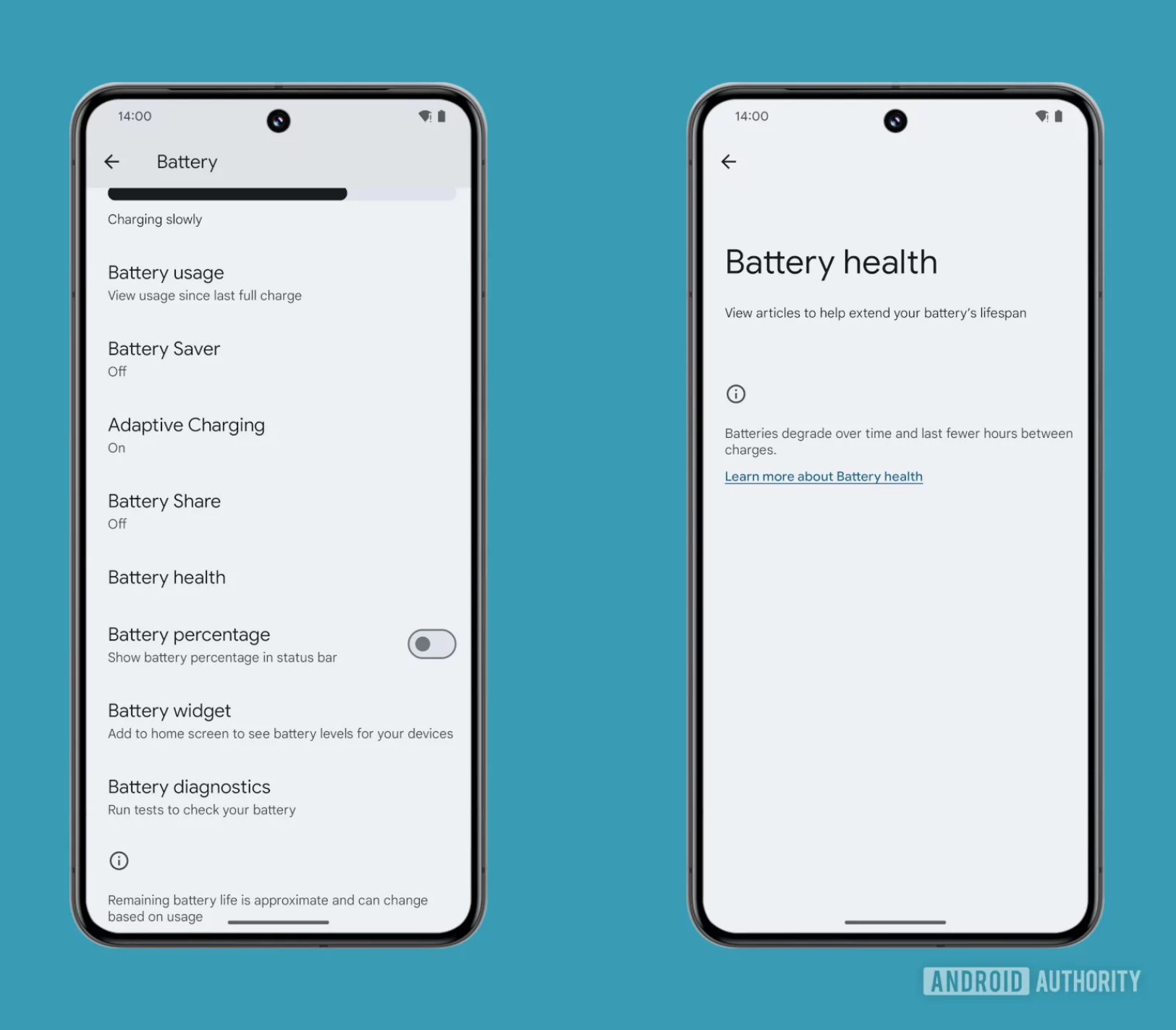 Android 15 dostanie informacje o stanie akumulatora