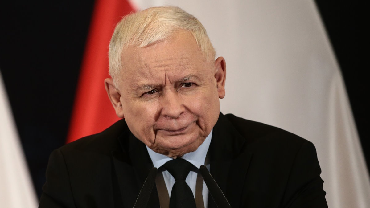 Jarosław Kaczyński pokonany przez telewizor