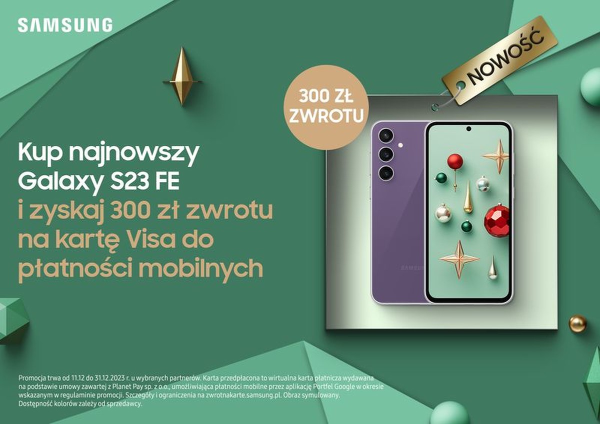 Samsung Galaxy S23 FE promocja baner