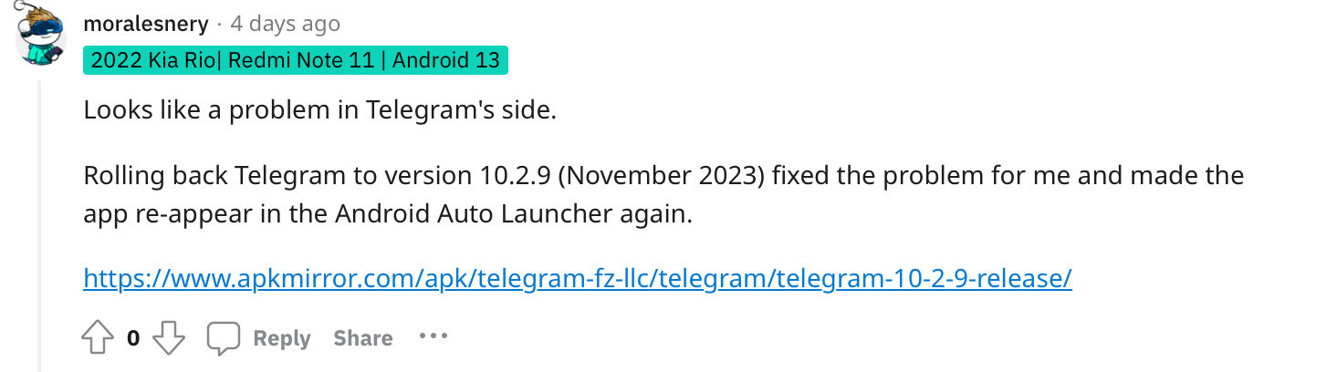 Jak przywrócić Telegram w Android Auto?