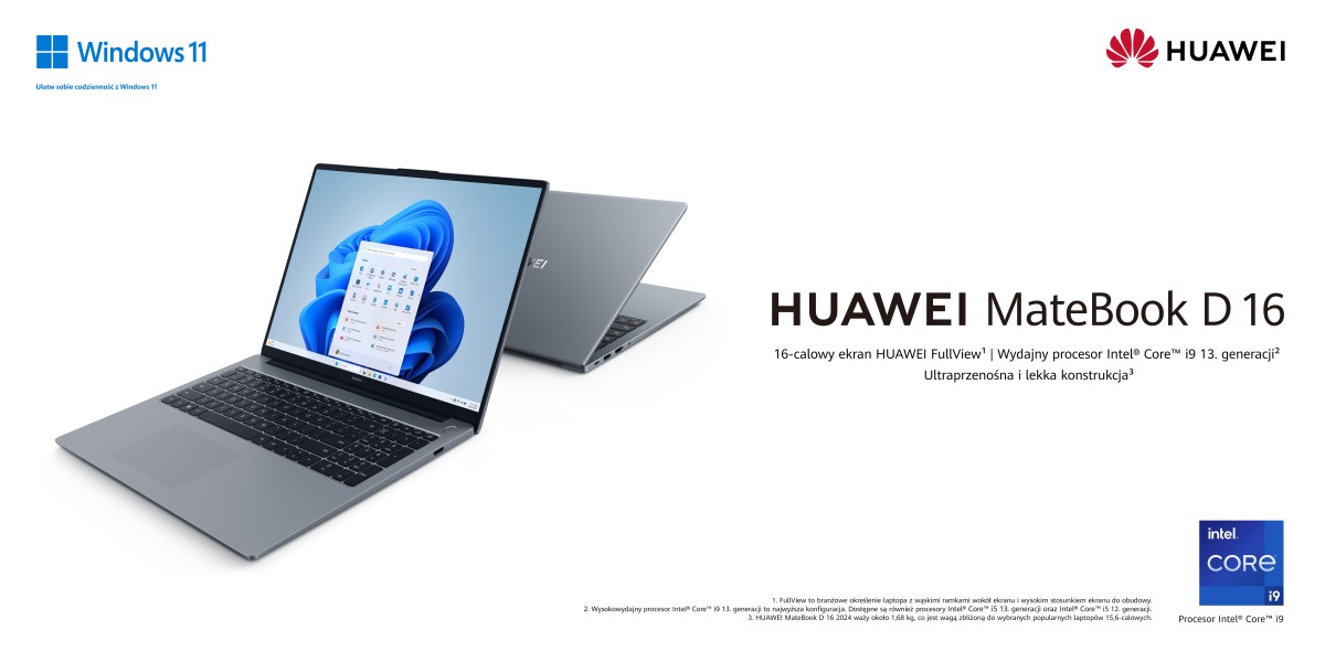 Huawei MateBook D 16 2024 baner