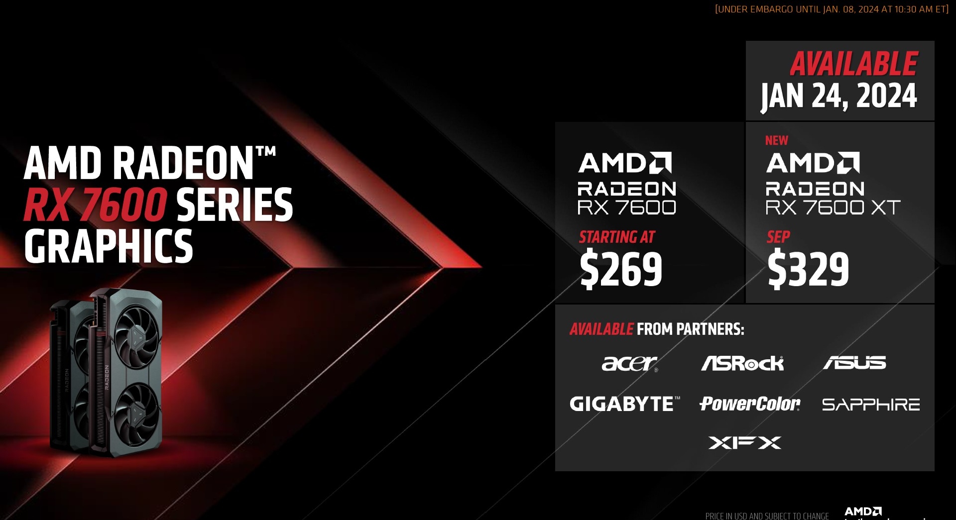 AMD pokazało Radeona RX 7600 XT. Znamy specyfikację i cenę