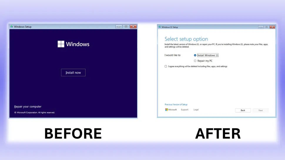 Windows 11 nowy instalator