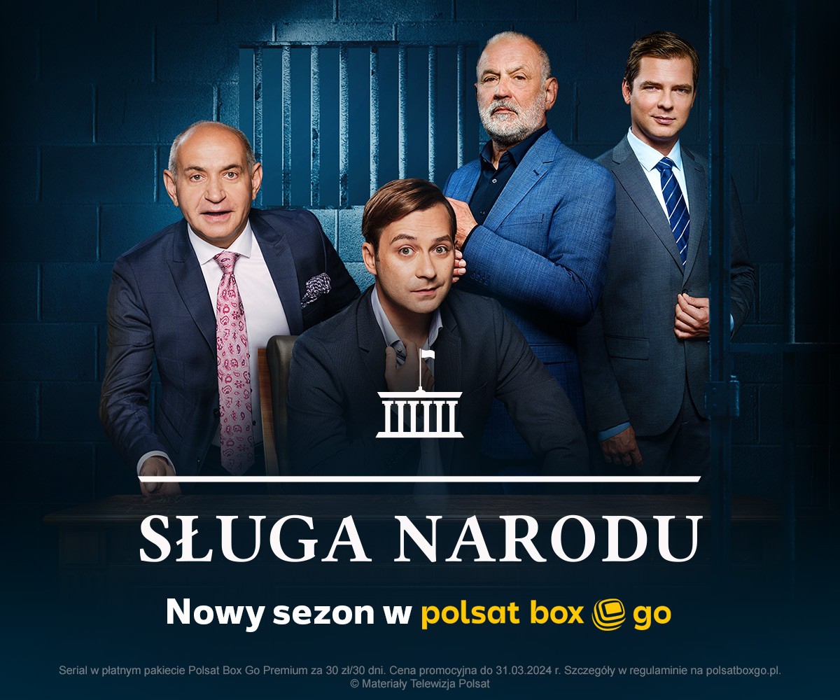 Polsat Box Go "Sługa Narodu" nowy sezon baner