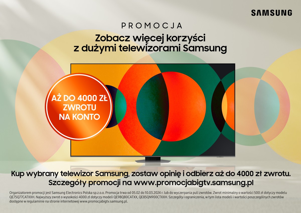 Samsung TV promocja baner