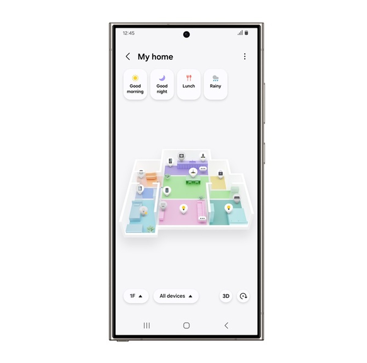 Samsung SmartThings widok mapy 3D