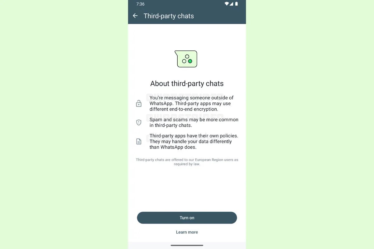 WhatsApp obsługa komunikatorów firm trzecich