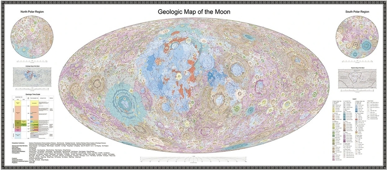 mapa geologiczna Księżyca
