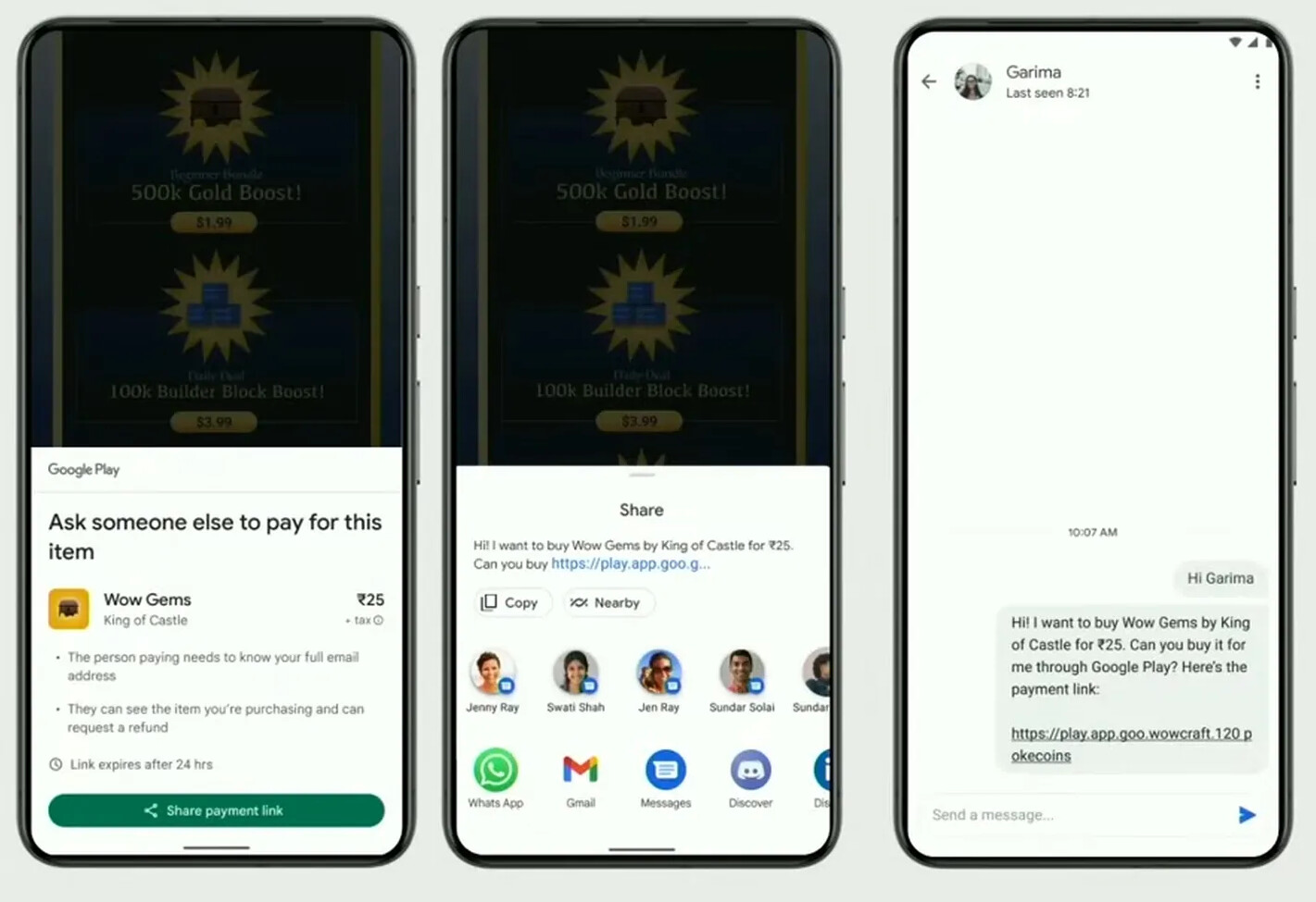 Google Play pozwoli zapłacić innej osobie za Twoje zakupy
