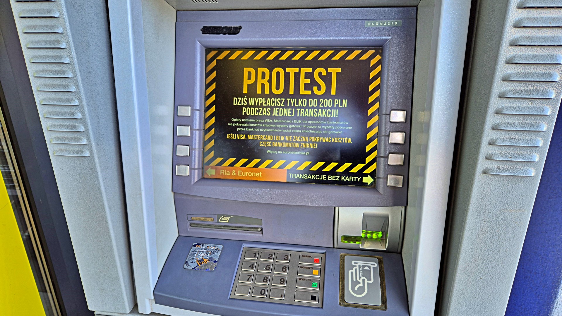 Euronet strajkuje