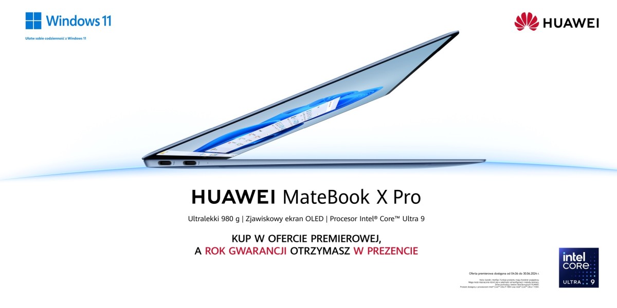 Huawei MateBook X Pro 2024 promocja