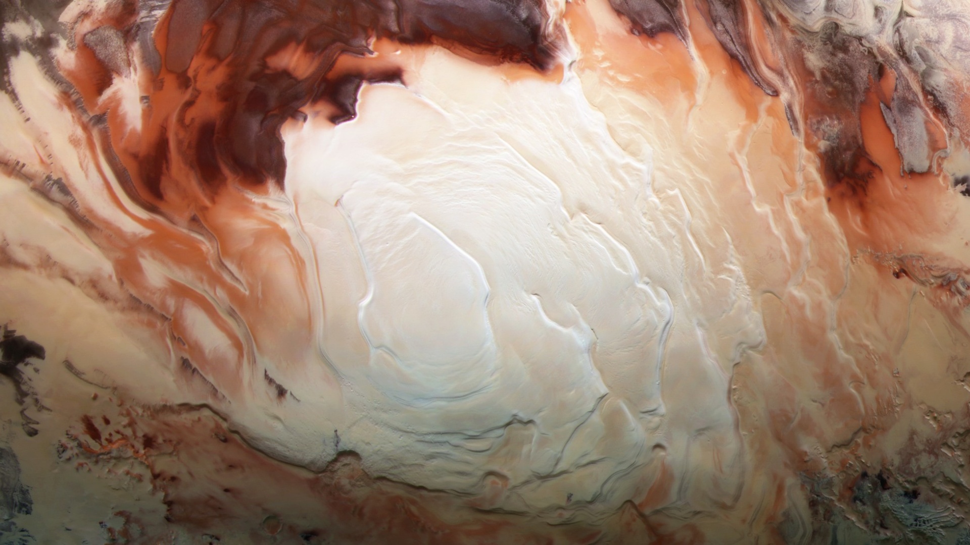 Mars jezioro pod biegunem południowym