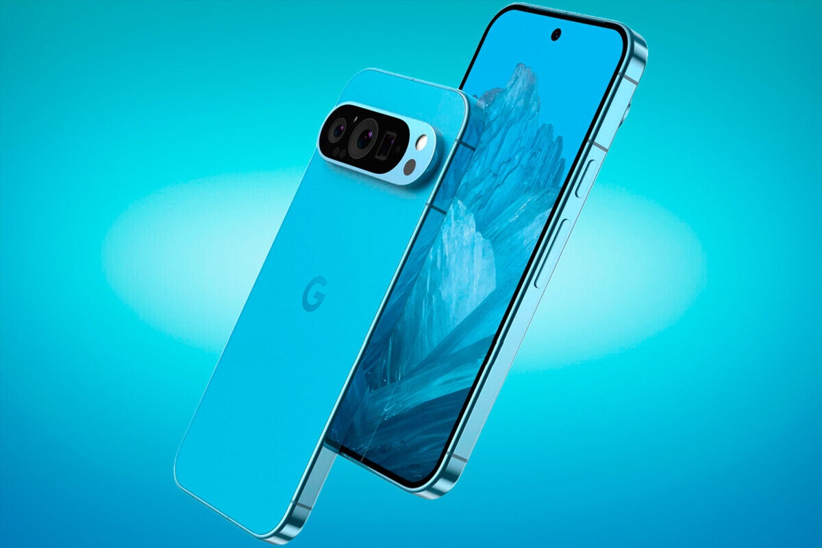 Google Pixel 9 Pro w kolorze niebieskim
